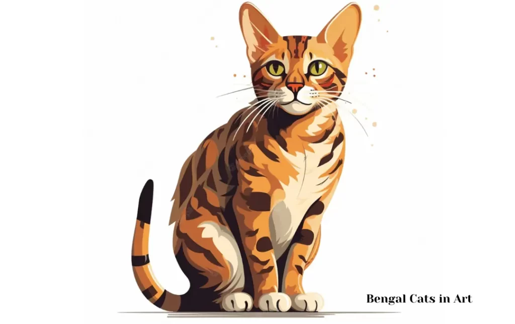  Brown Bengal Cats in Art